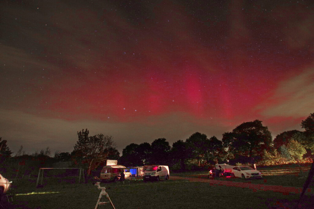 Polarlichter beim ATO 2024, Foto © Arthur Weber